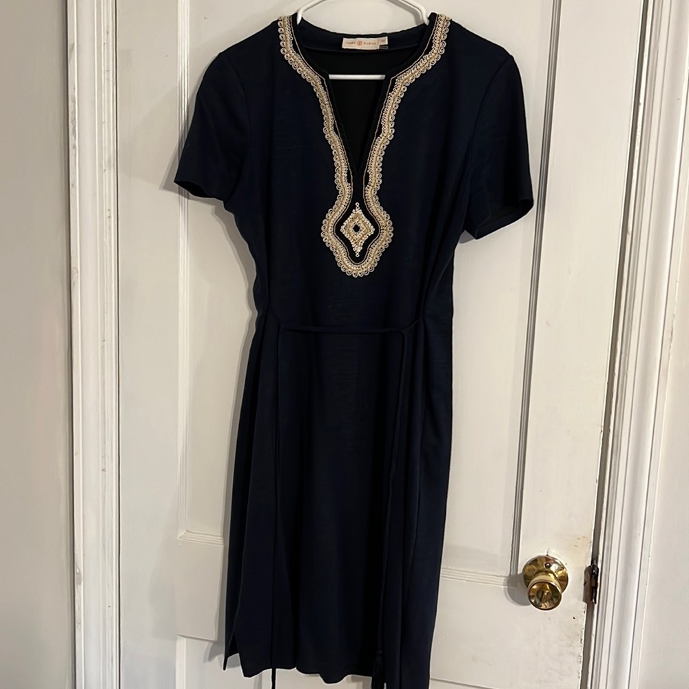 Tory Burch navy tunic dress size M